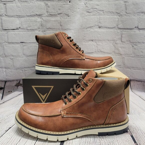 Vance Co. Men's Dalvin Tru Comfort Foam Lace-Up Moc Toe Ankle Boot - Picture 6 of 9